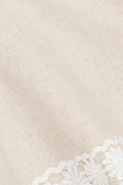 Beige Vintage Lace Detail Strapless Millie Top