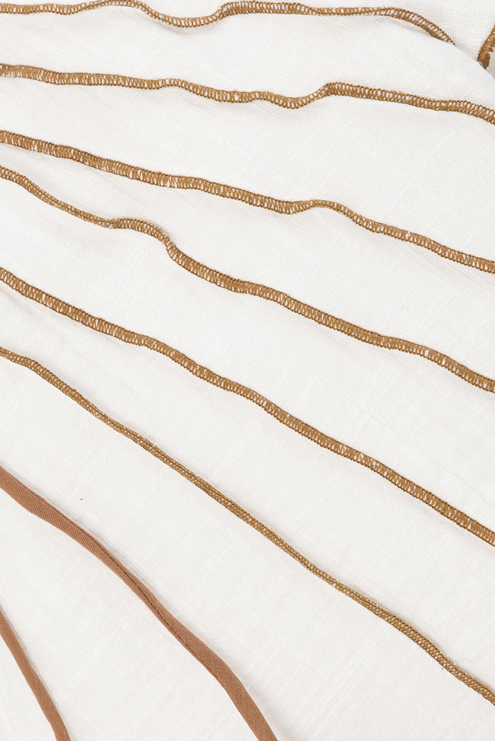 White Elastic Drawstring Frill Ciri Shorts