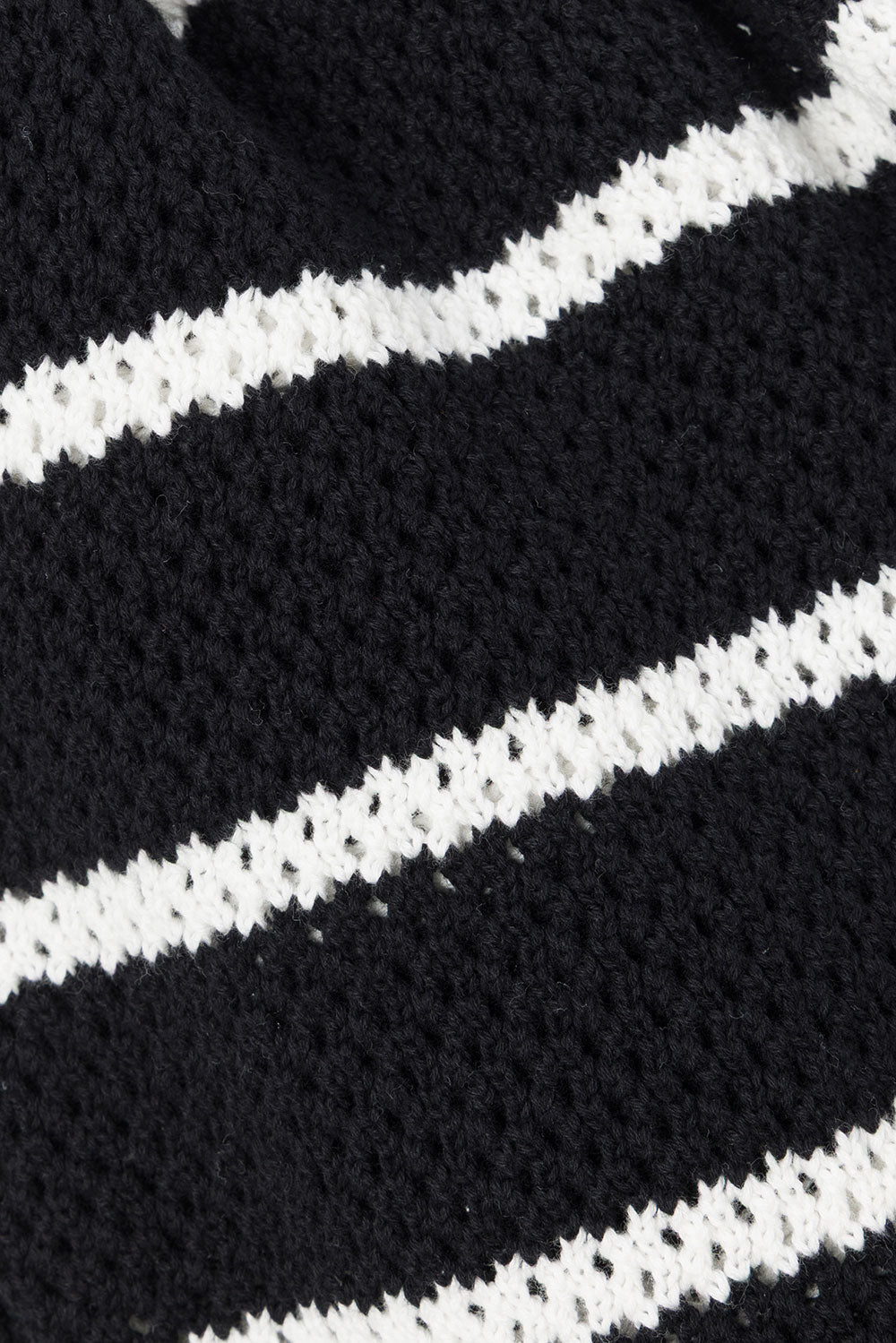 Black And White Stripe Elastic Mia Pants