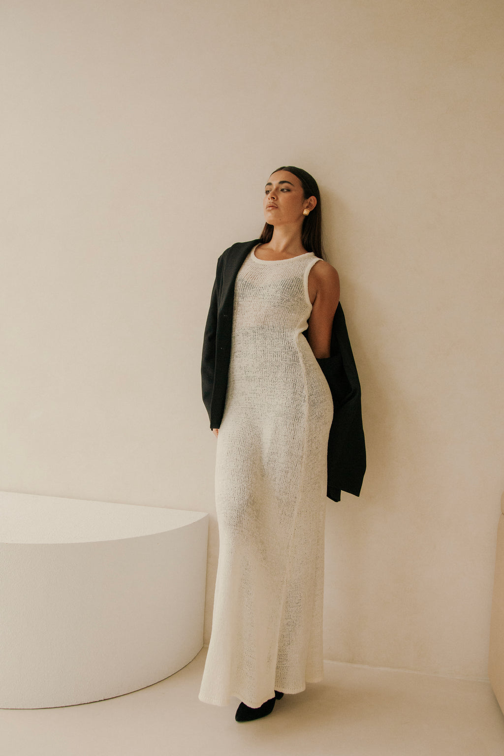 Bardot Maxi Dress - White