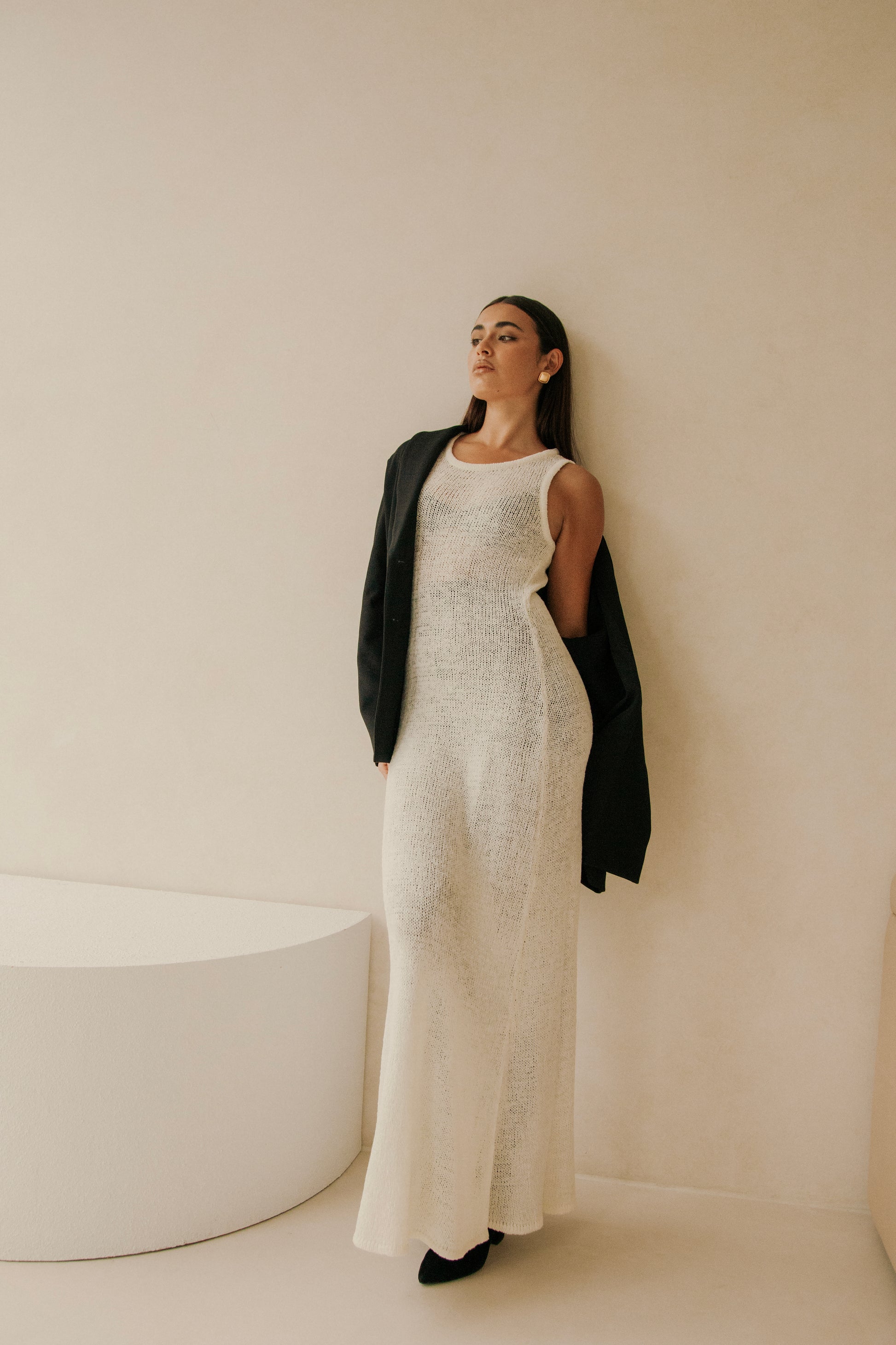 Bardot Maxi Dress - White