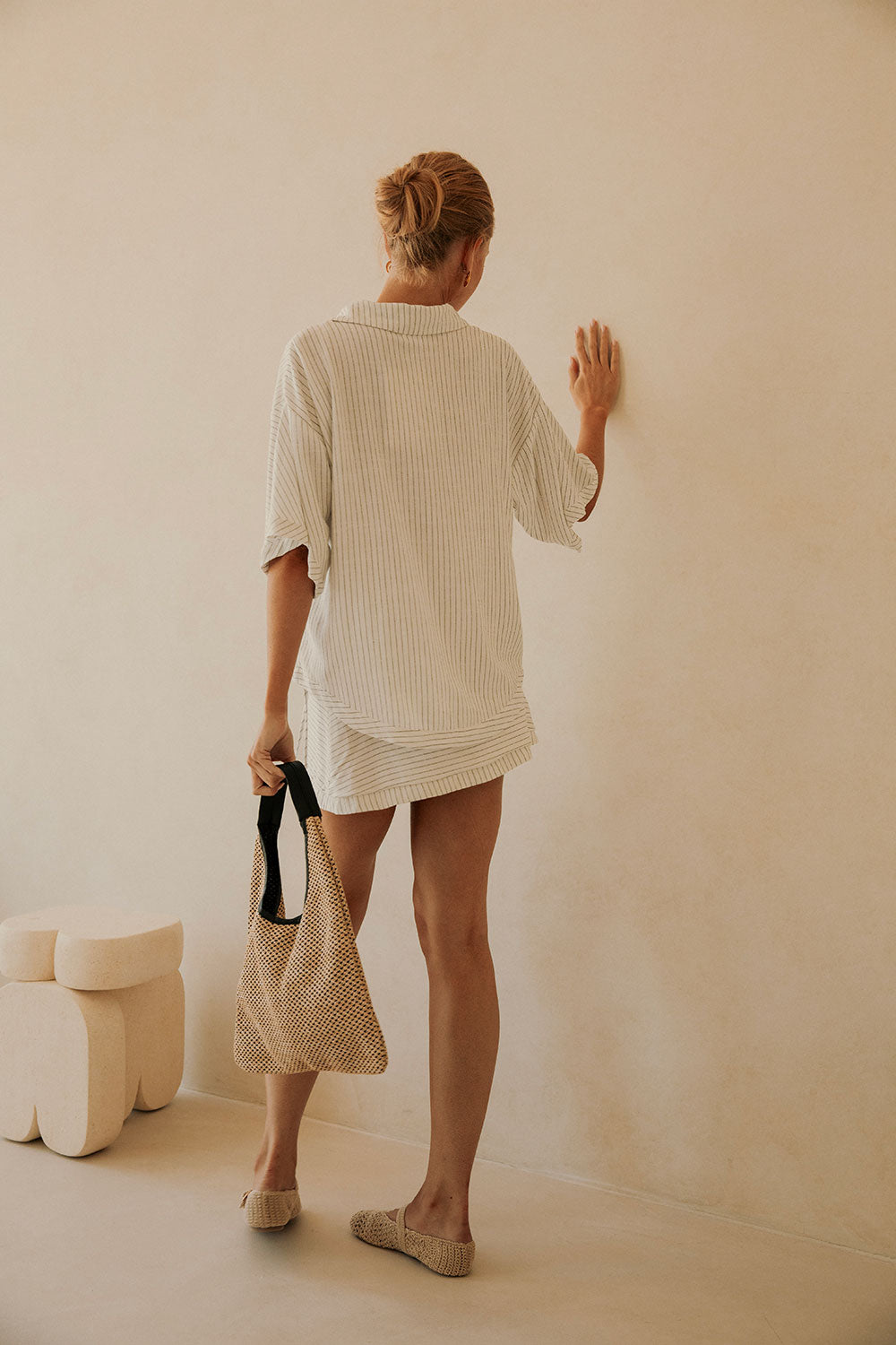 White High Waist Wrap Mini Kenny Skirt