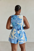 SAMPLE-Jade Playsuit - Azure Bloom