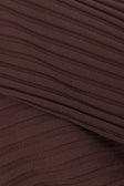 Chocolate Brown Pleated Knit Maxi Bally Dress