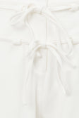 White High Waist Cargo Pocket Tie Jaicee Pants