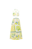 SAMPLE-Backless Vita Dress - Prego Verde