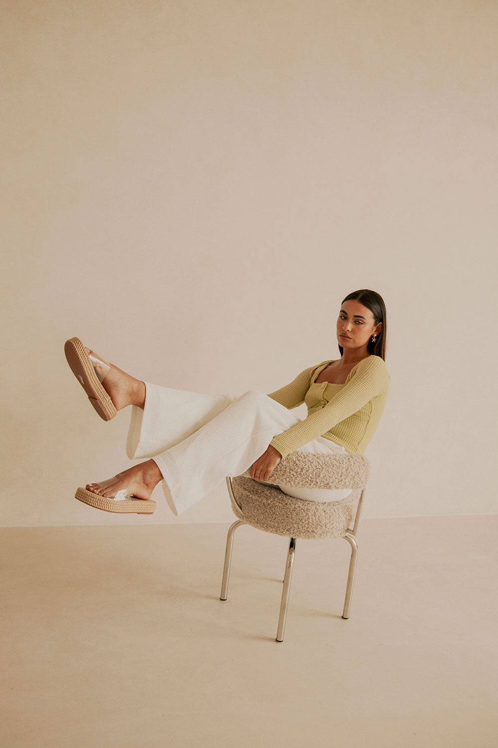 Transparent Open Toe Asuka Platform Sandals