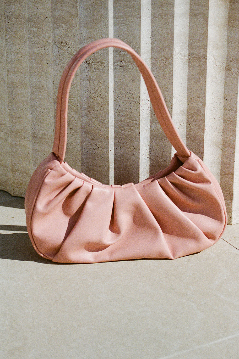 Women Faux Leather Cloud Ruched Tote Bag Solid Color Shoulder Pouch Handbag  - Walmart.com