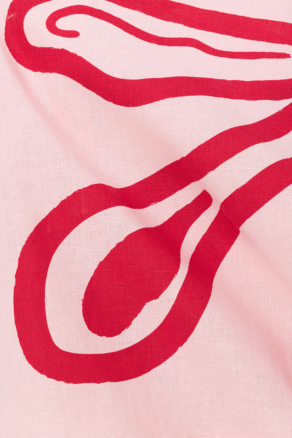 Red and Pink Darling Floral Print Strapless Enya Top