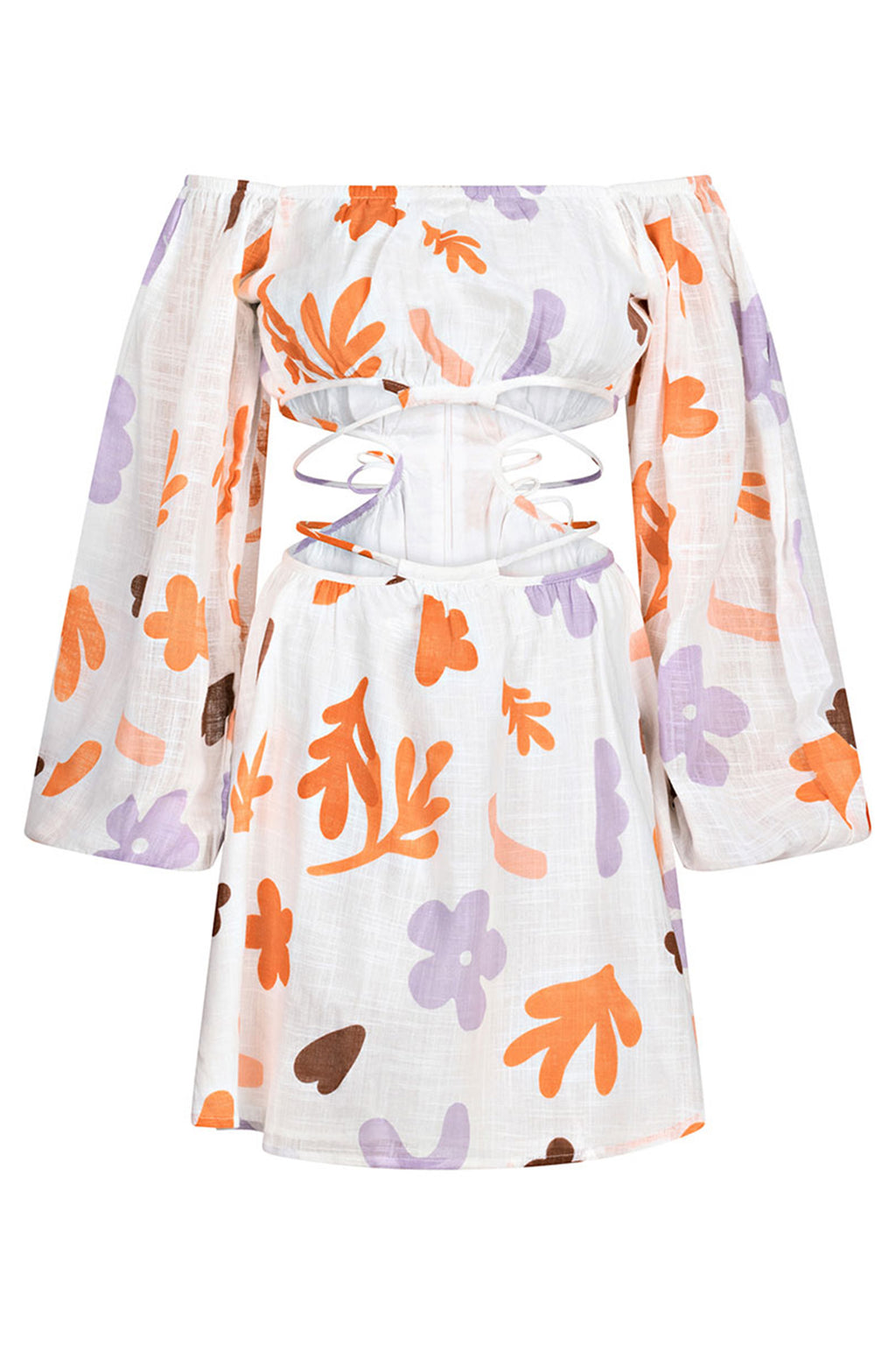 SAMPLE-Avie Off Shoulder Dress - Autumn