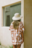 Atzaro Mini Shirt Dress - Brown