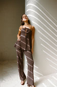 Chocolate Brown Strappy Backless Ashton Jumpsuit