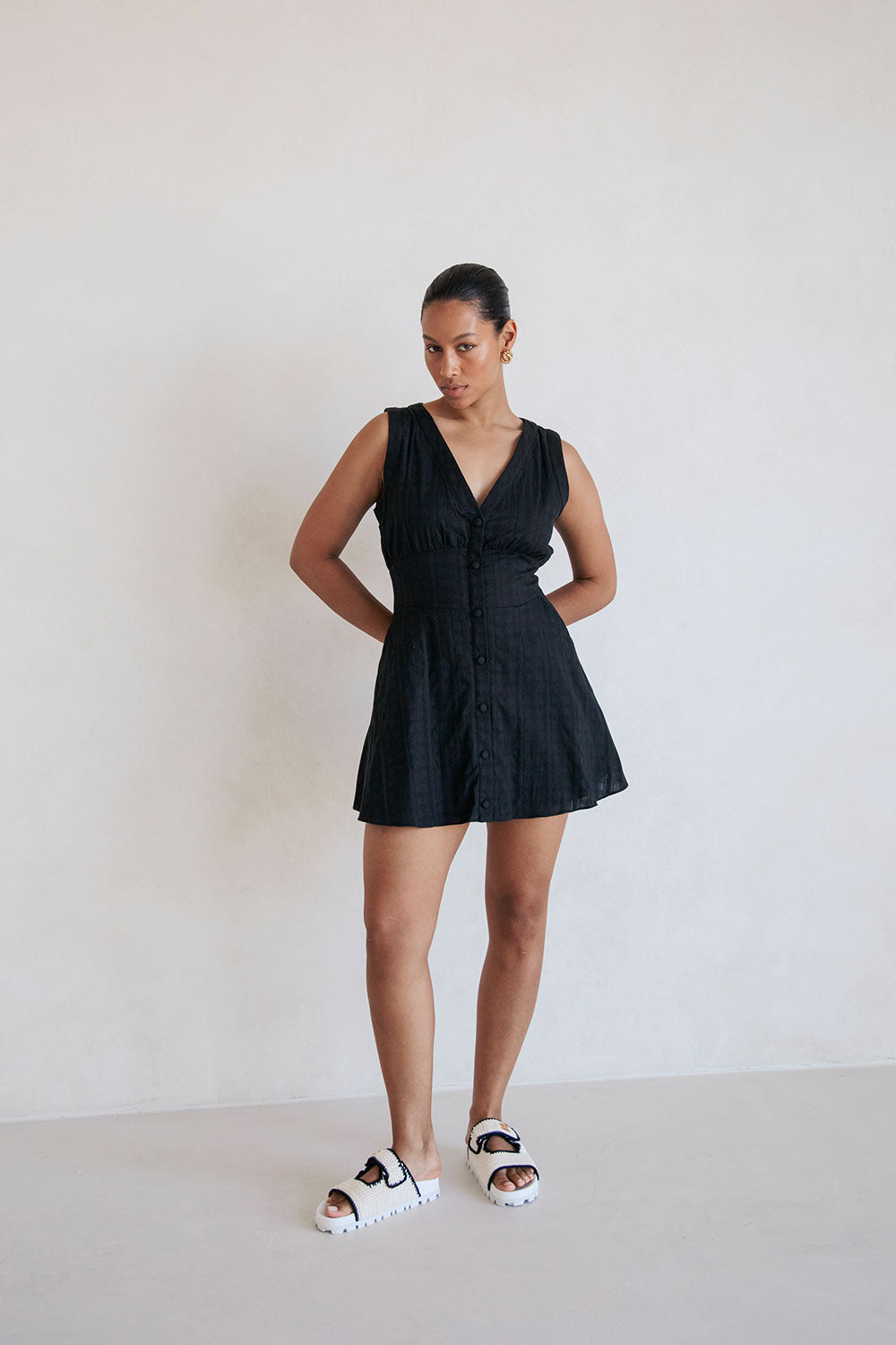 Shaelagh Mini Dress - Black