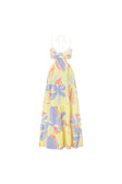Montana Cutout Maxi Dress - Elia Purple Yellow Orange
