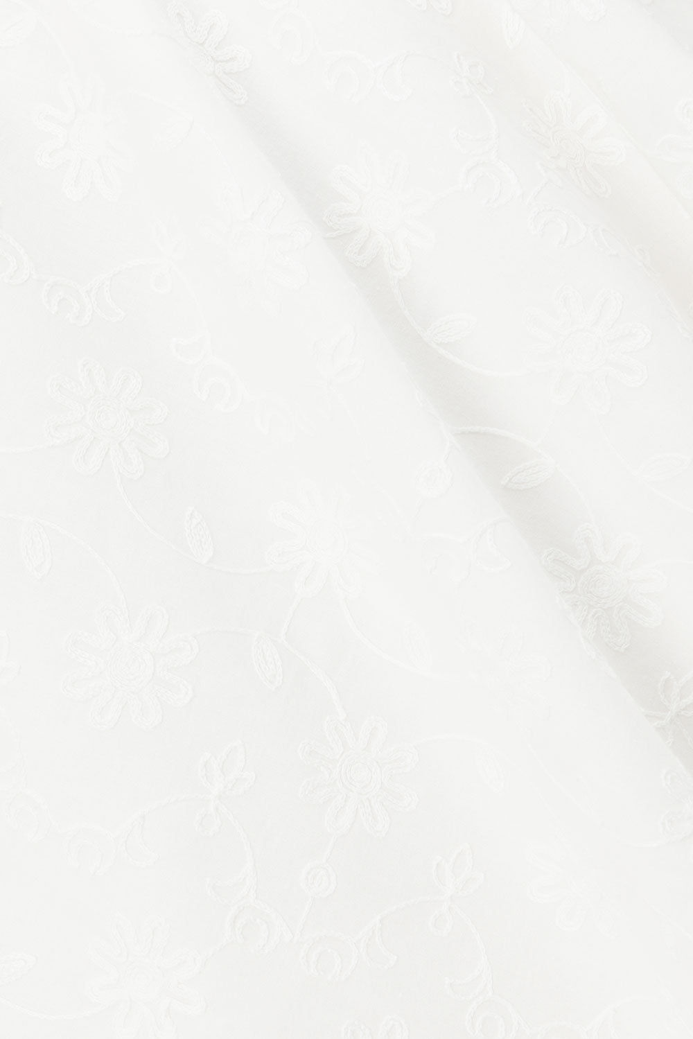 White Embroidered Wide Strap Maxi Evi Dress