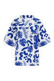 SAMPLE-Thessy Top - Blue Leaf