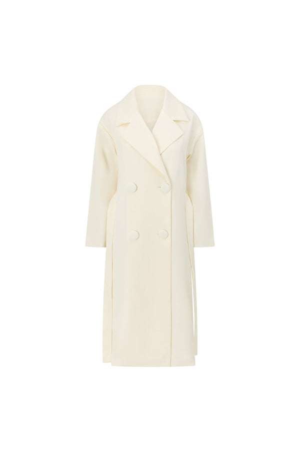 Off White Longline Arabella Trench Coat