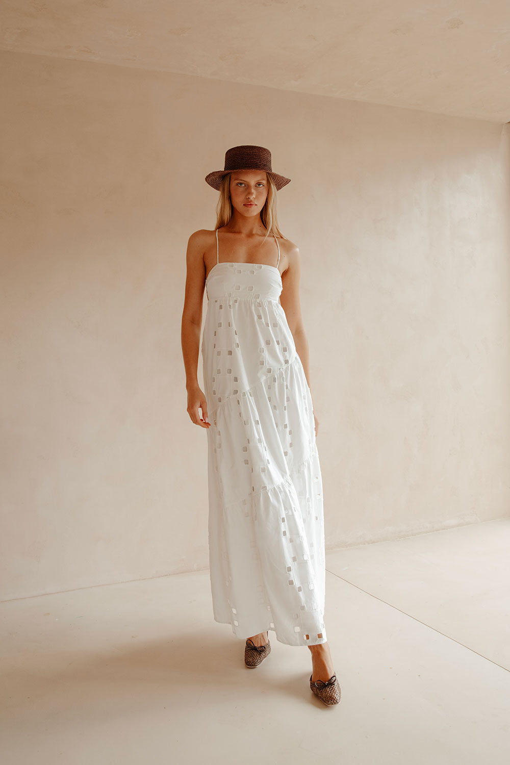 SAMPLE-Backless Giselle Dress - Cutwork