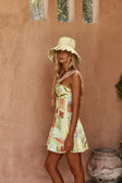 El Jardin Print Halter Mini Natalya Dress