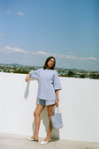 SAMPLE-Wanderer Top - Cornflour