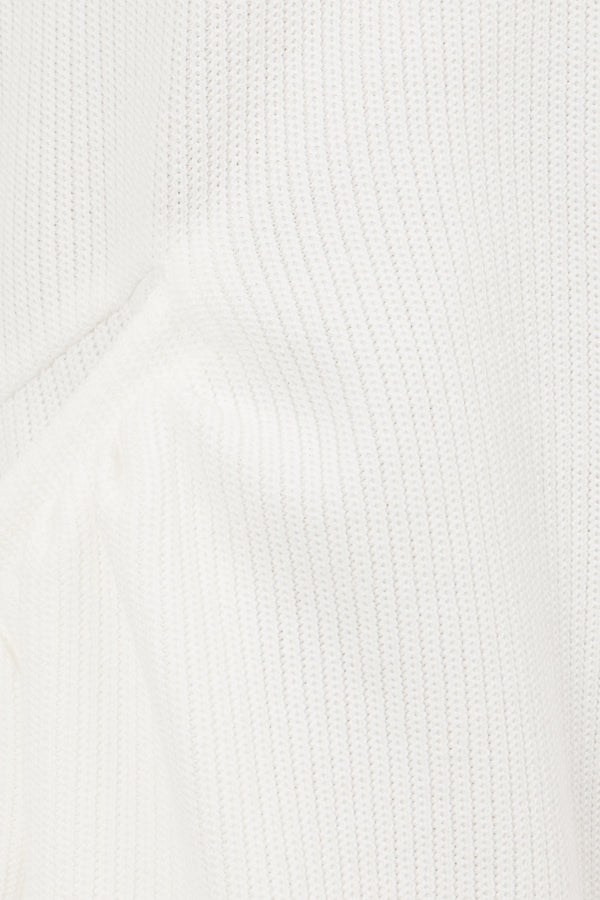 White Collar V Neck Puff Sleeve Airlie Playsuit