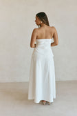 White Strapless Tie Esperanza Top