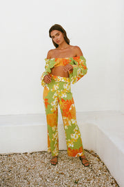 Savannah Pants - Floral Sunset