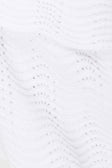 White Wave Knit Strapless Panel Kama Top