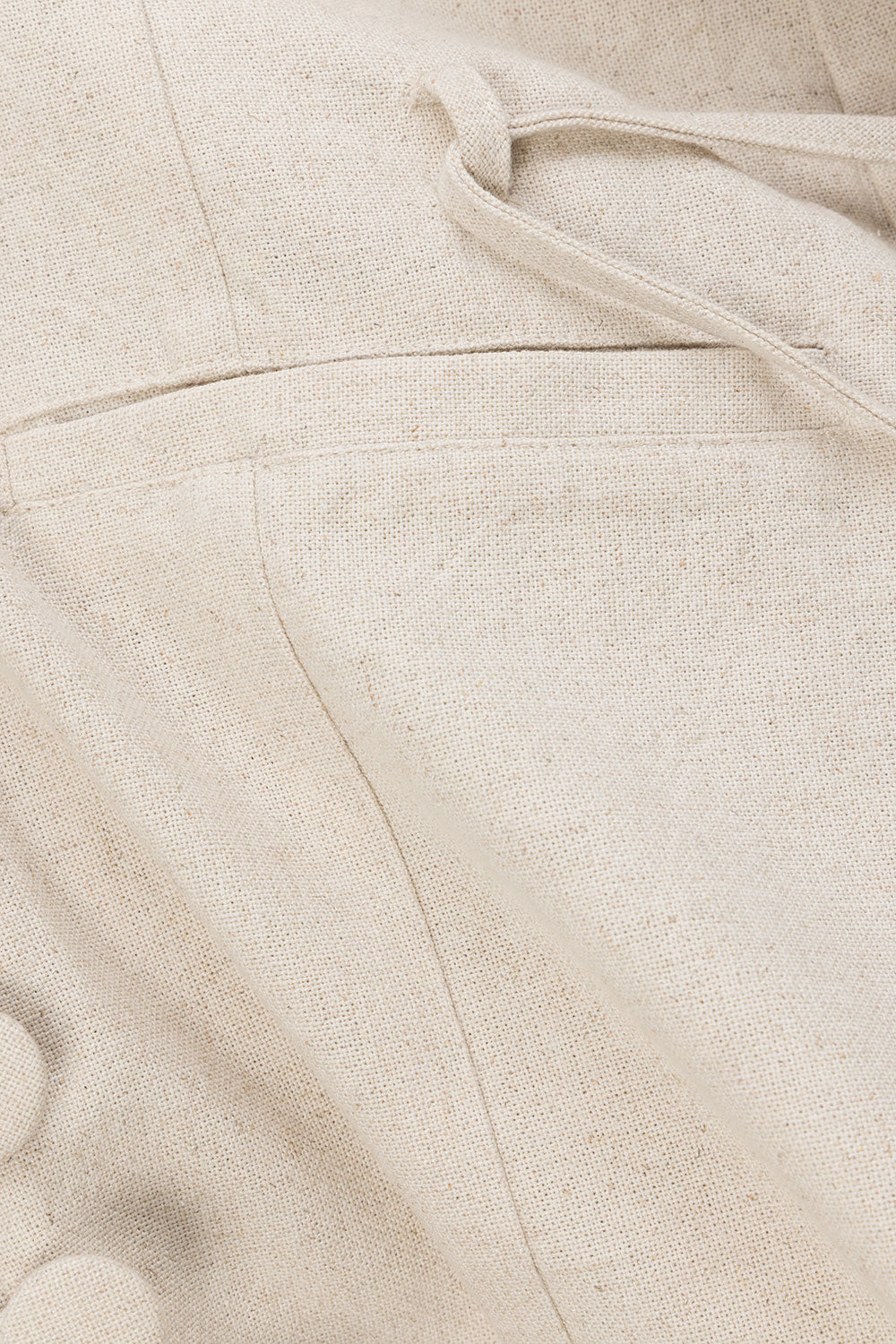 Beige Button Up Mini Alianna Dress