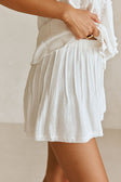 Farah Elasticated Tie Shorts - White