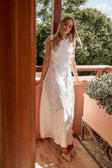 Araminta Embroidered Maxi Dress - Stella Marina - White