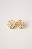 Scarlet Swirl Earrings Gold
