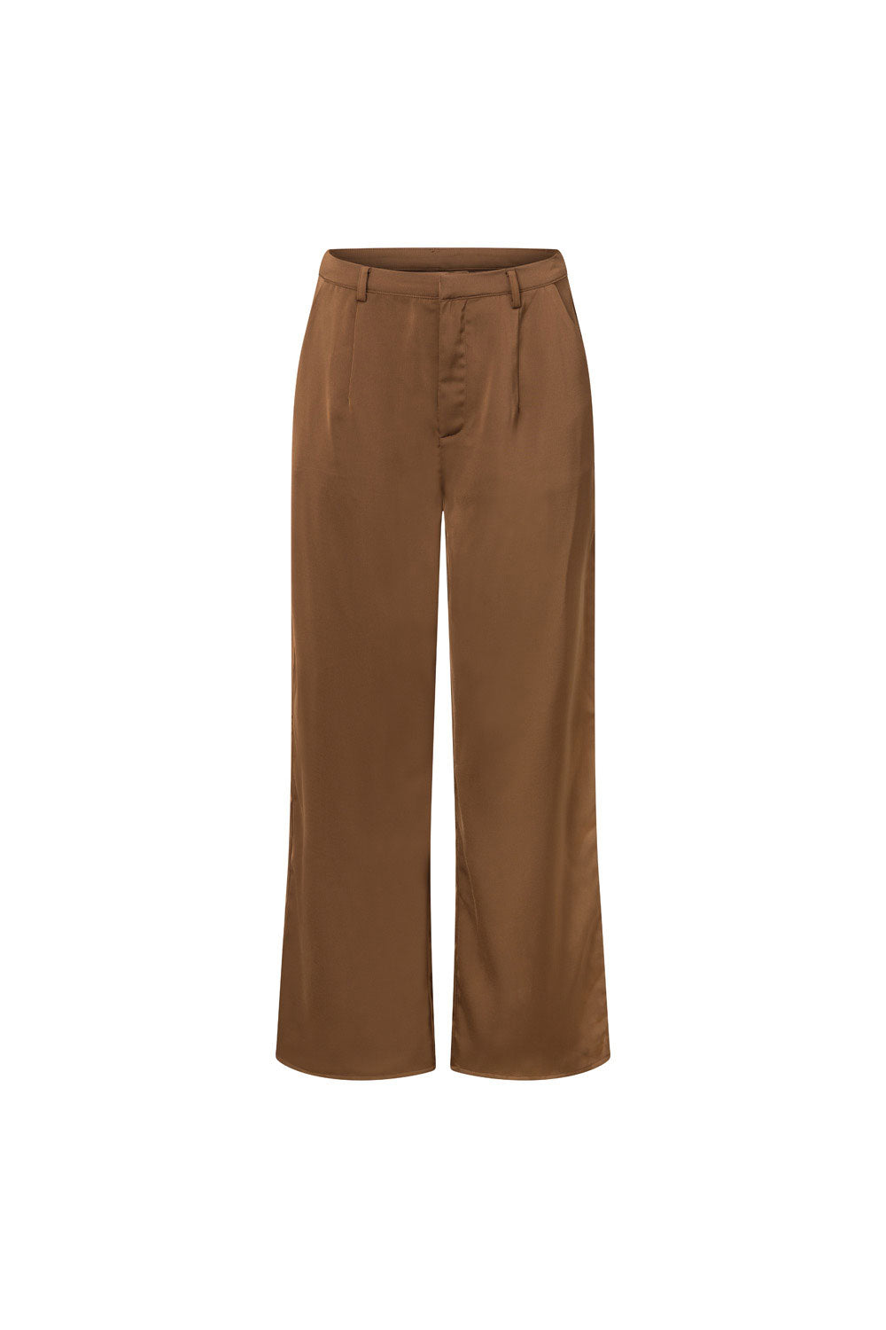 Chocolate Brown High Waist Pocket Trouser Zarah Pants