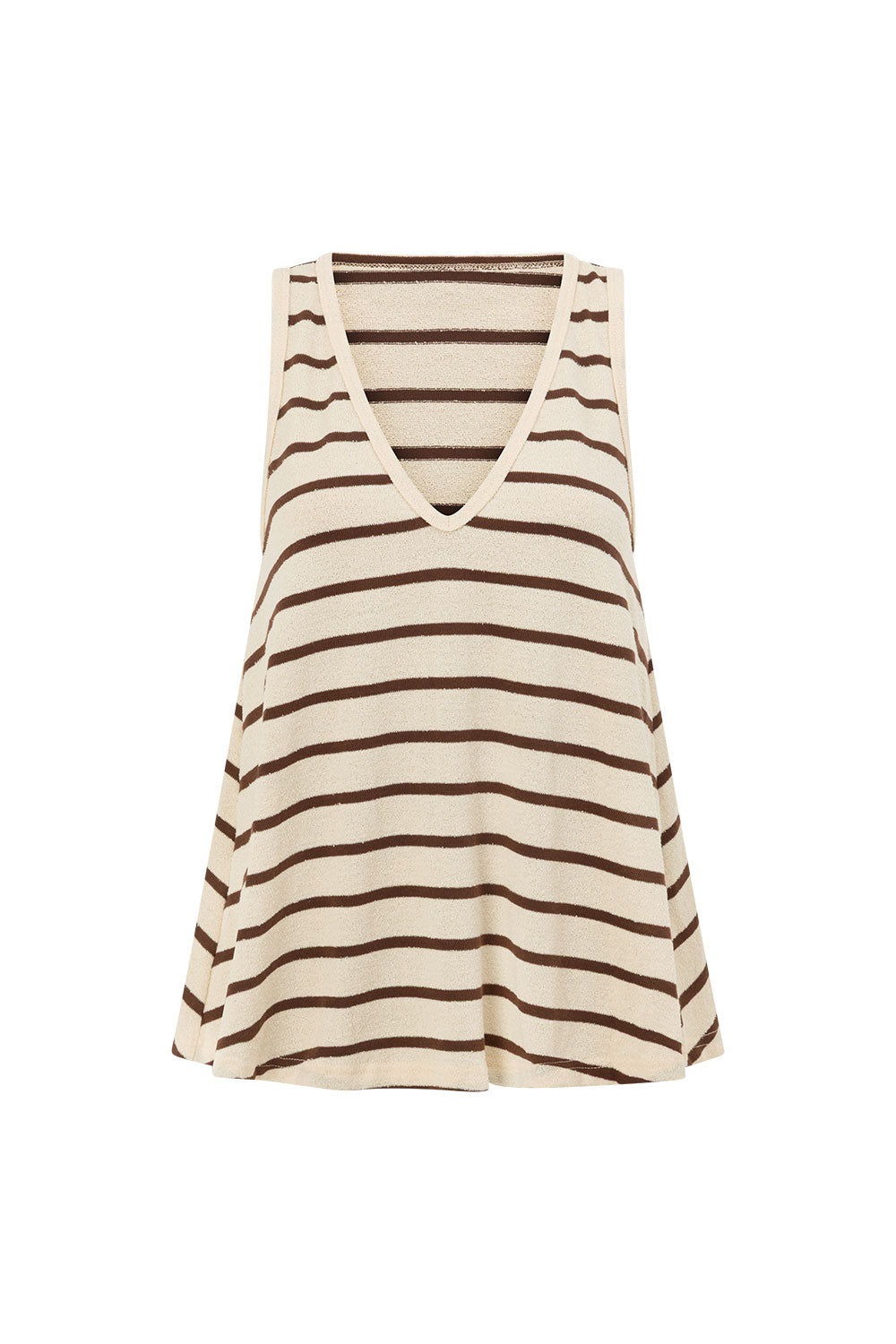 Lana Top - Brown Stripe