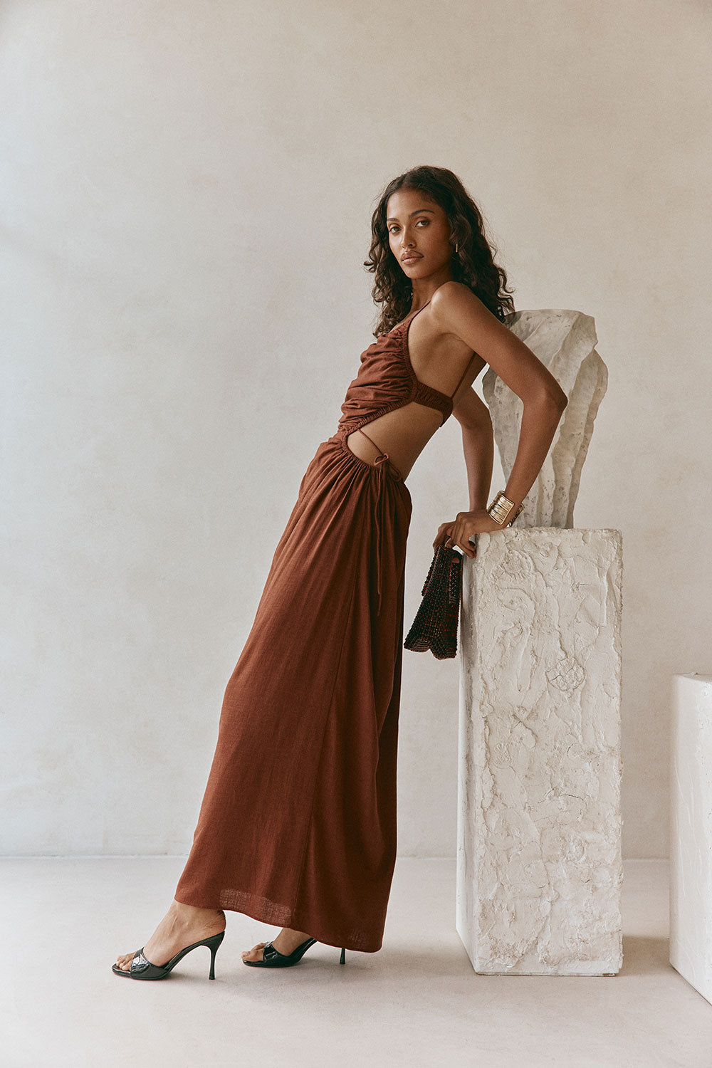 Mahya Dress - Chocolate