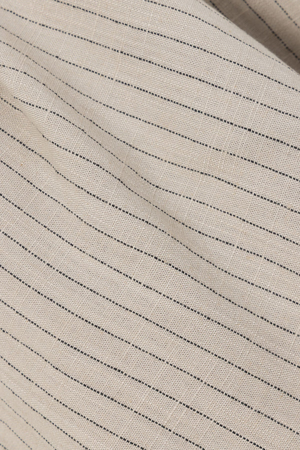 Beige Button Wrap Mini Zinnie Skirt