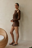 Aster Dress - Chocolate