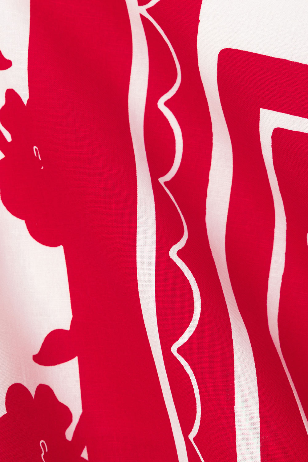 Red Voyage Print Strapless Avalon Top