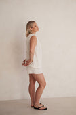 Cream High Waist Elastic Drawstring Jojo Shorts