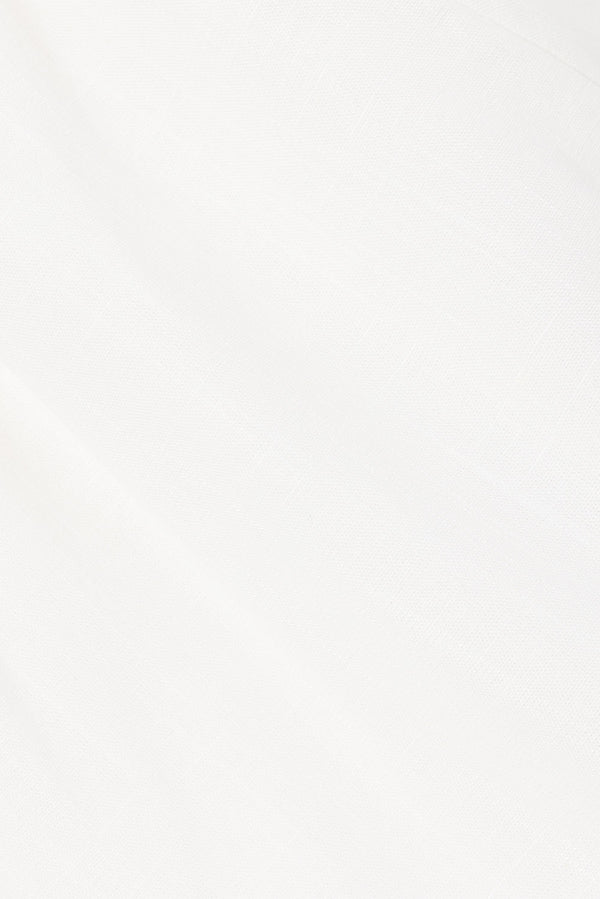 White High Waist Elastic Drawstring Lyon Shorts