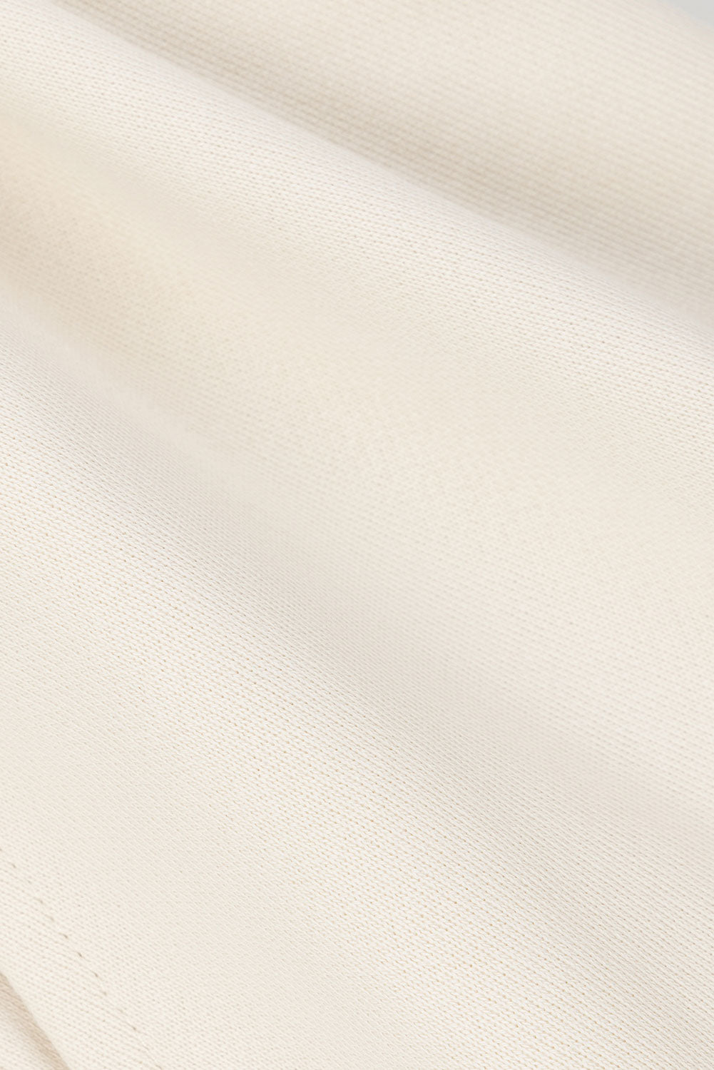 Cream Elastic Drawstring Pocket Chester Shorts