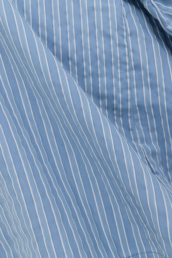 Blue Stripe Waist Tie Hailey Top