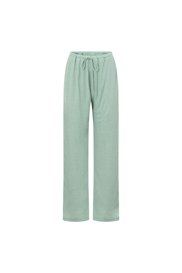 Sage Green Elastic Drawstring Zen Pants
