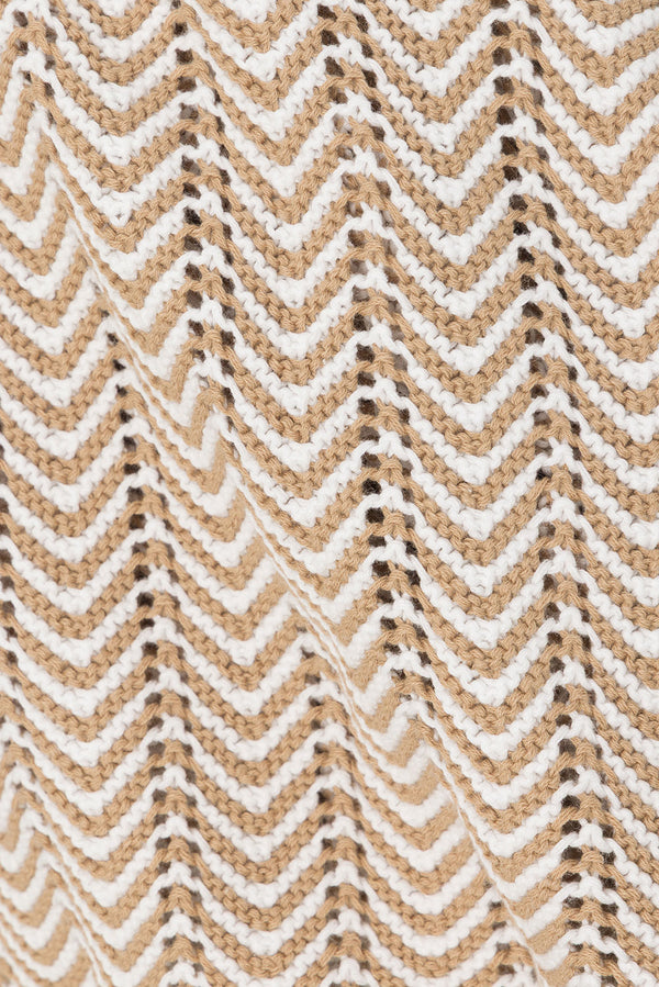 Tan Drawstring Wrap Mini Reims Skirt