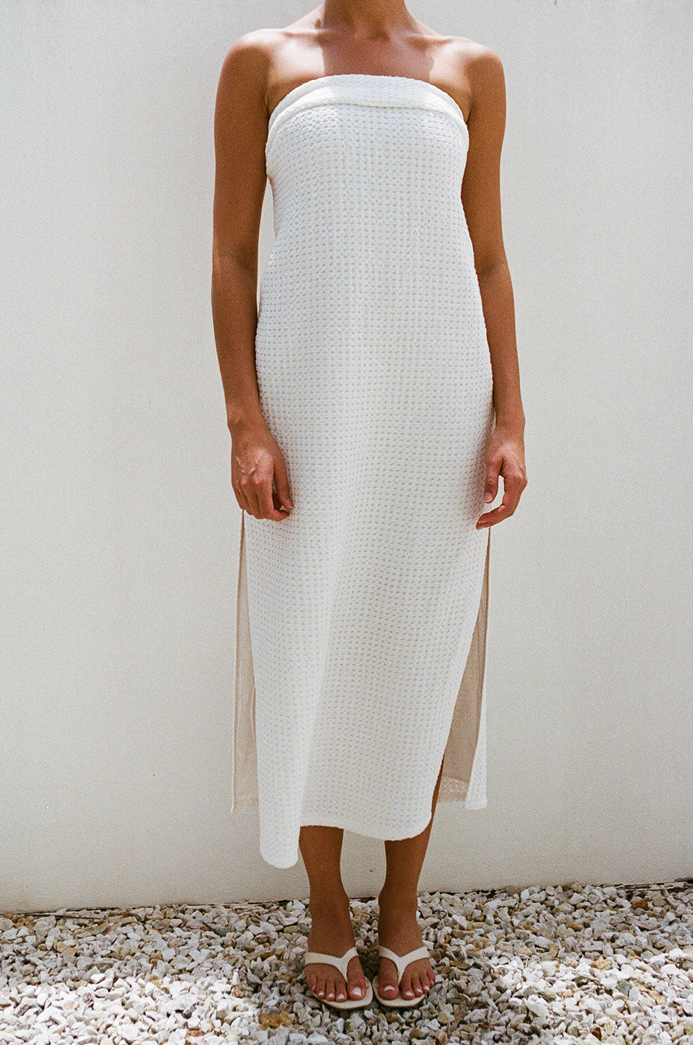 Lucie Midi Dress - White