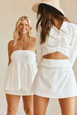 Cori Mini Skirt - White