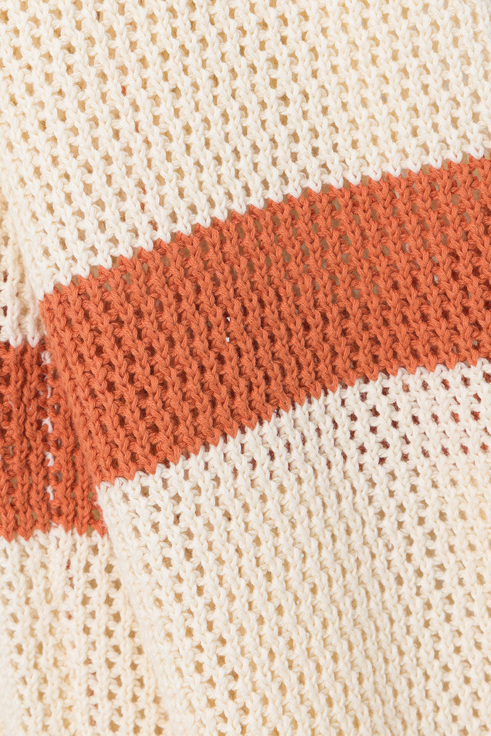 Nantes Elasticated Stripe Pants - Cream, Orange 