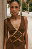 Chessa Dress - Chocolate