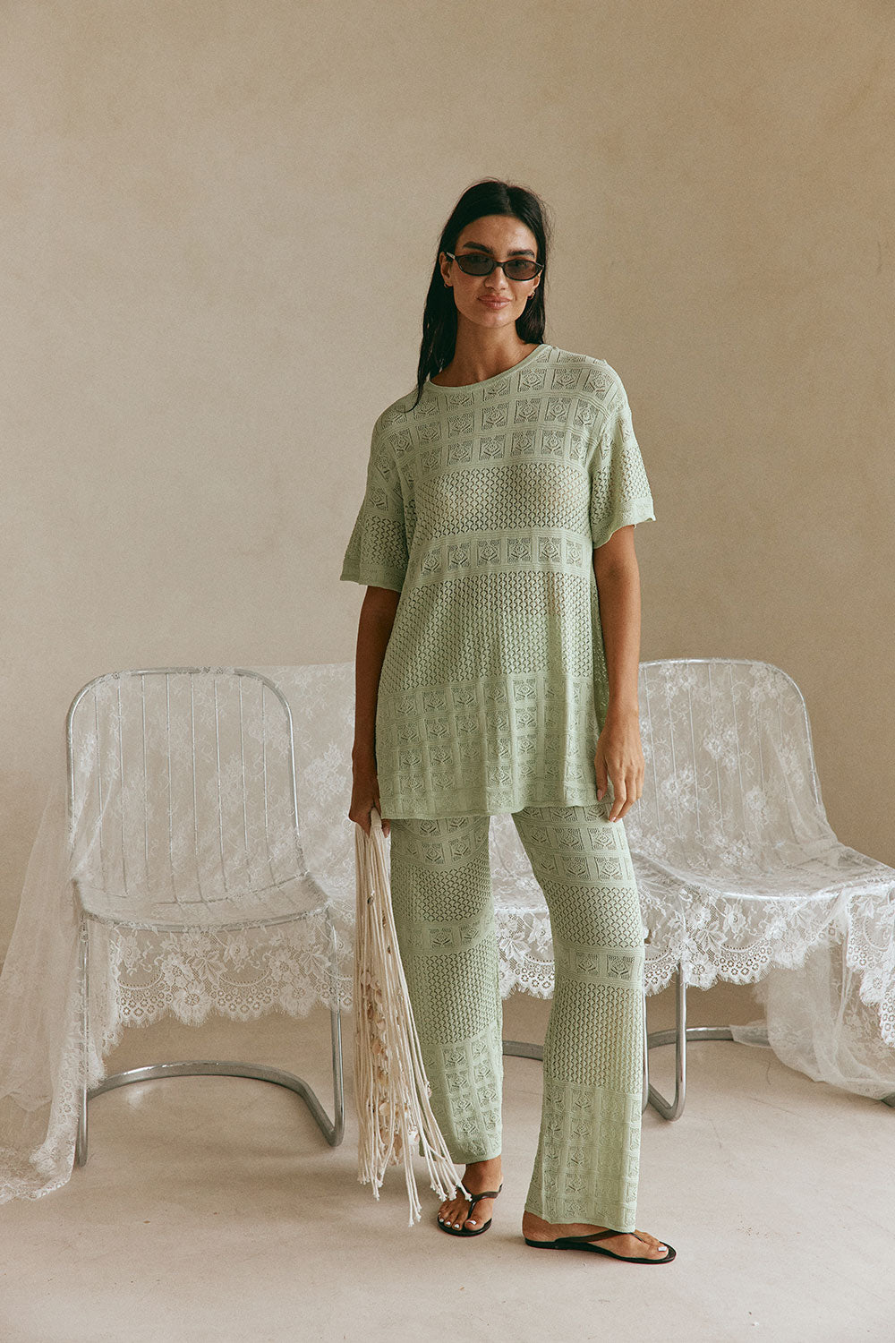 SAMPLE-Nixie Pants - Mint