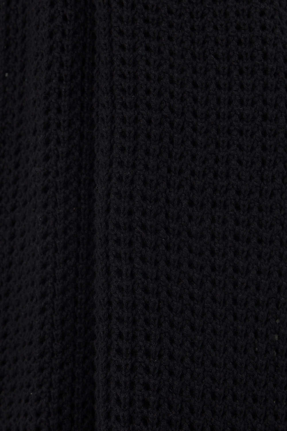 Black Knit Elastic High Waist Wide Leg Zayna Pants